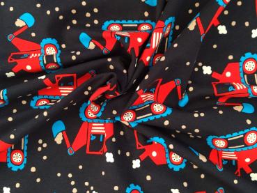 Baumwolljersey Maxi Bagger Nachtblau Big Dig